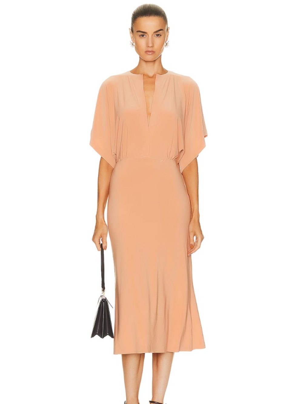 NWT Norma Kamali Obie Dress Women S - Color Salmon Pink!!! Sold Out Everywhere!